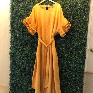 Mustard Yellow Plus Size long dress